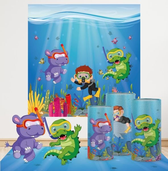 Sevimli Denizaltı Konseptli Mega 3 Paket