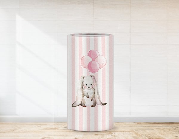 Baby Shower Balonlu Tavşan  Temalı Strafor Kaplaması