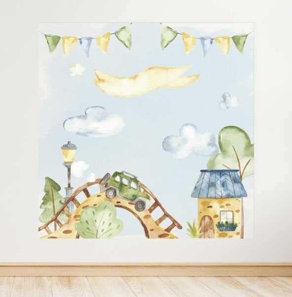 Araba Temalı Doğum Günü Afişi