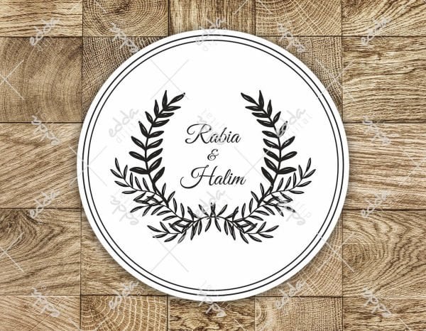 Yaprak Desenli Beyaz Pist Kaplaması