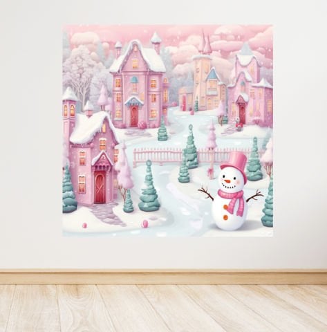 Kış Konseptli Doğum Günü Afişi