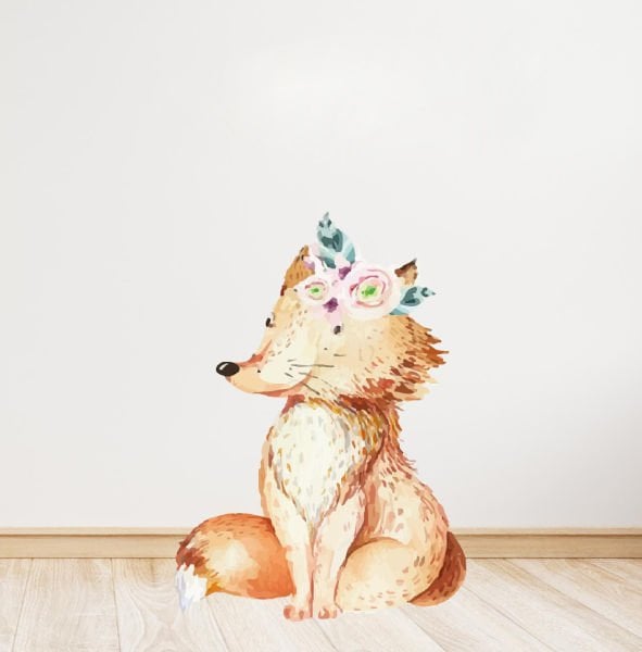 Tilki Temalı Ayaklı Pano