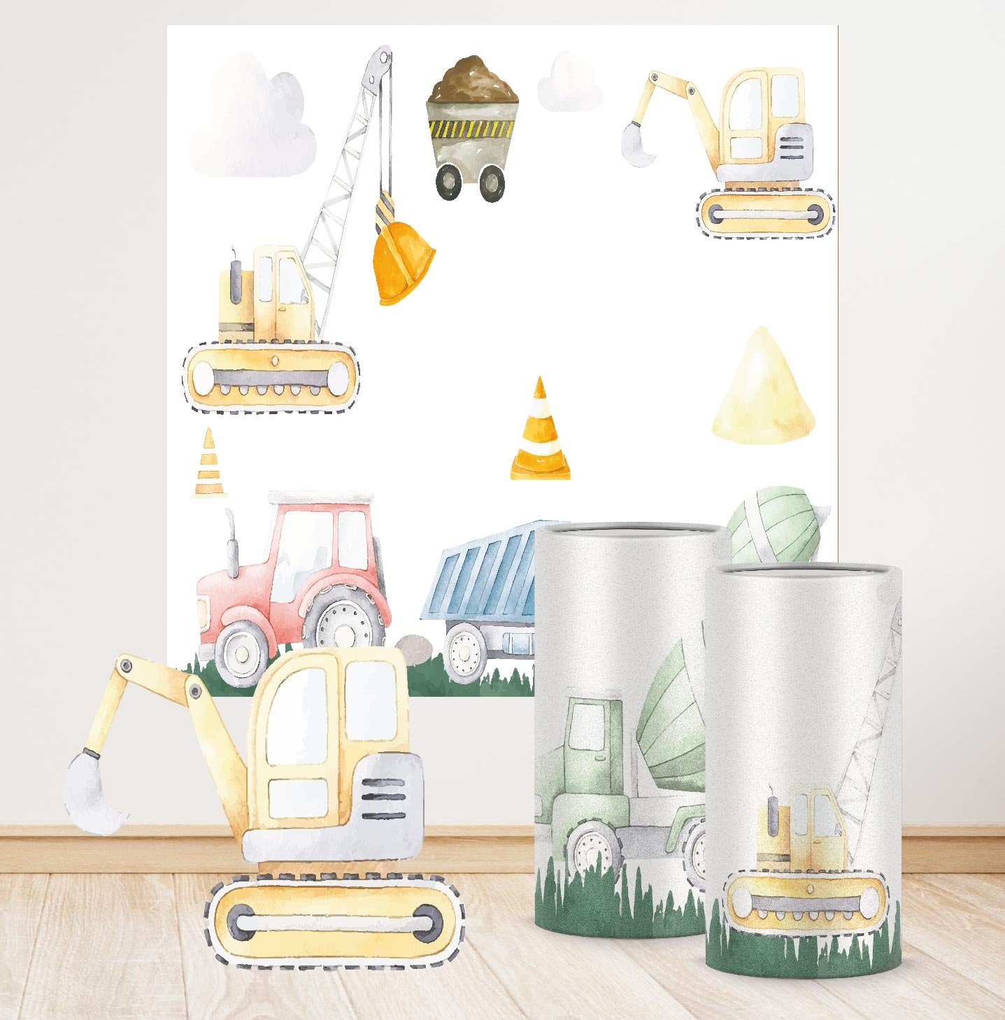 İnşaat Konseptli Mega 4 Paket