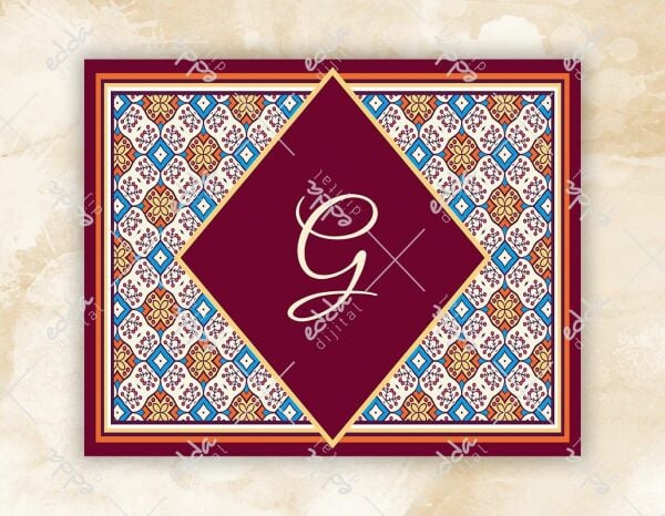 Mozaik Desenli Kına Pisti Kaplaması