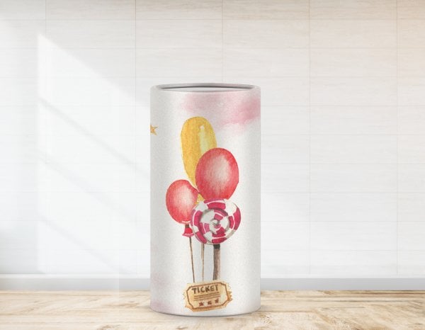 Baby Shower Konsepti Balon  Temalı Strafor Kaplaması