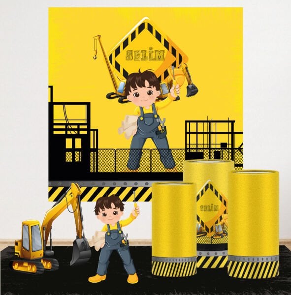 İnşaat Teması Mega 3 Paket