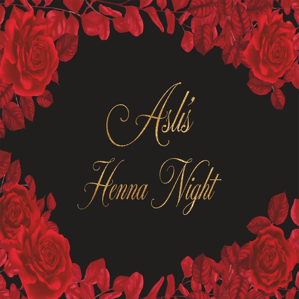 Kırmızı Çicek Desenli Dans Pisti Kaplaması