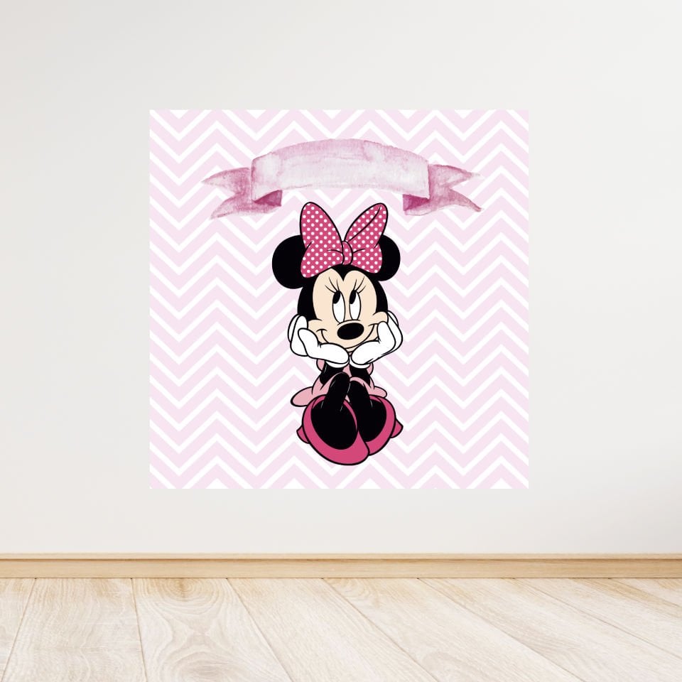 Minnie Mouse Temalı Doğum Günü Afişi