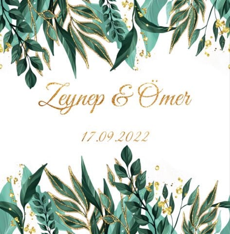 Yaldızlı Yaprak Detaylı Dans Pisti Kaplaması