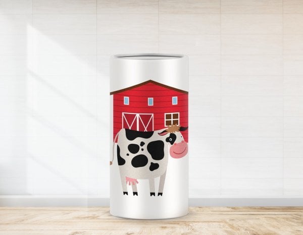 Çiftlik Hayvanları İnek Temalı Strafor Kaplaması