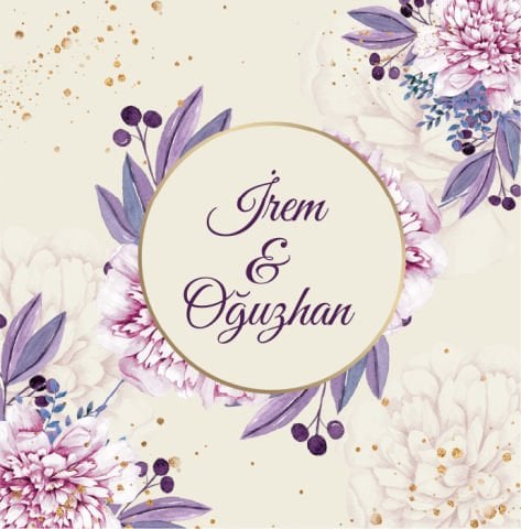 Mor Yaprak Detaylı Dans Pisti Kaplaması