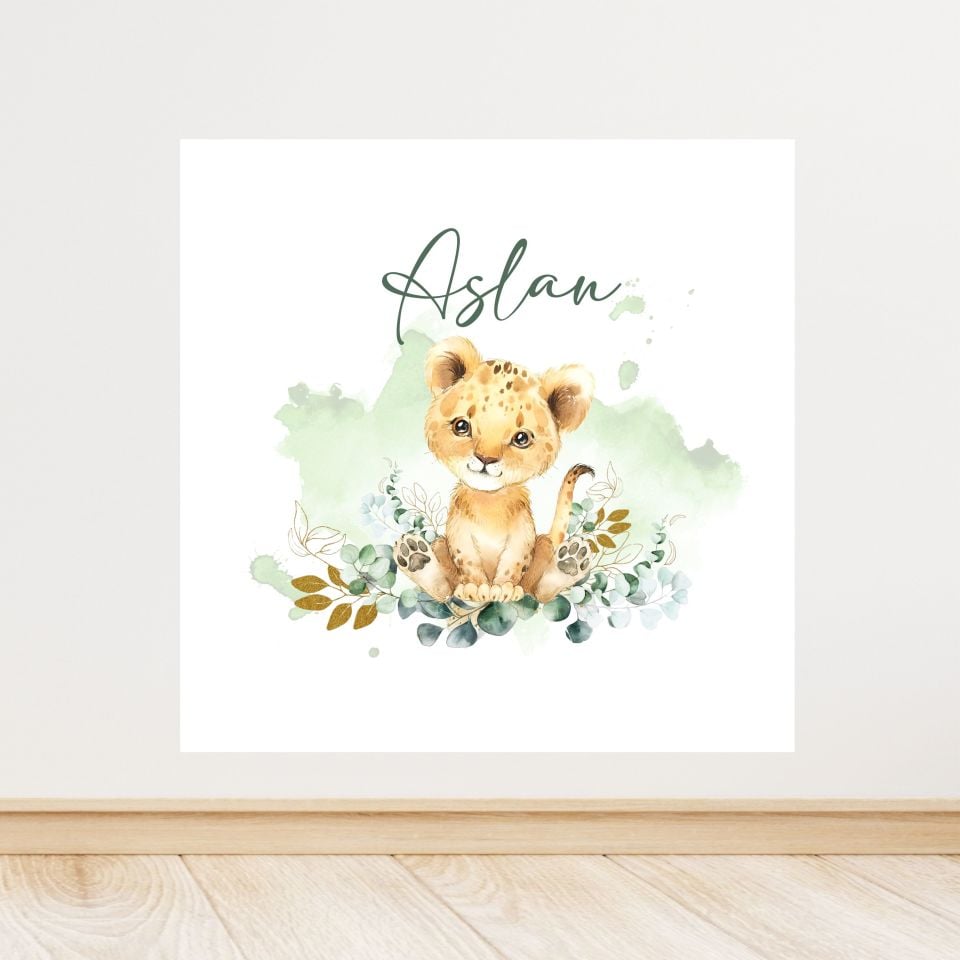 Safari Temalı Doğum Günü Afişi