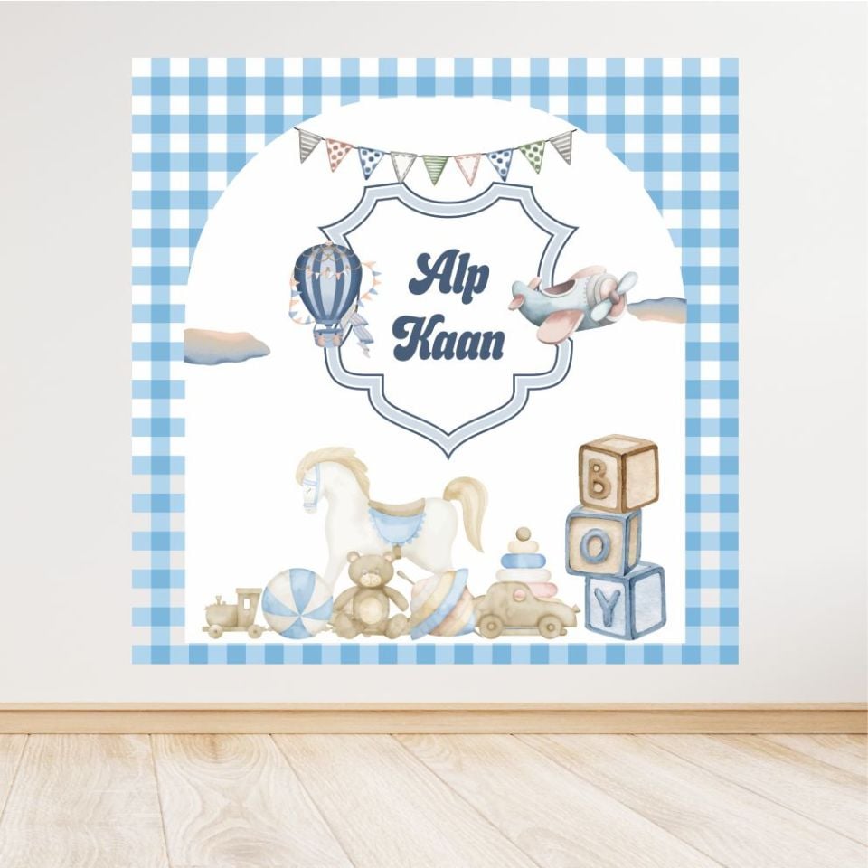 Baby Shower Temalı Doğum Günü Afişi