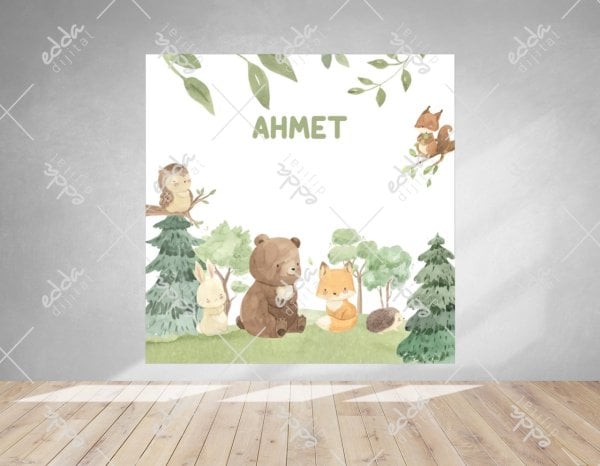 Woodland Temalı Parti Afişi