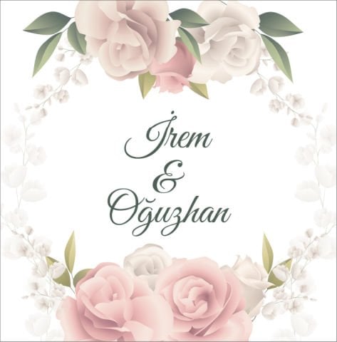 Pembe Gül Detaylı Dans Pisti Kaplaması