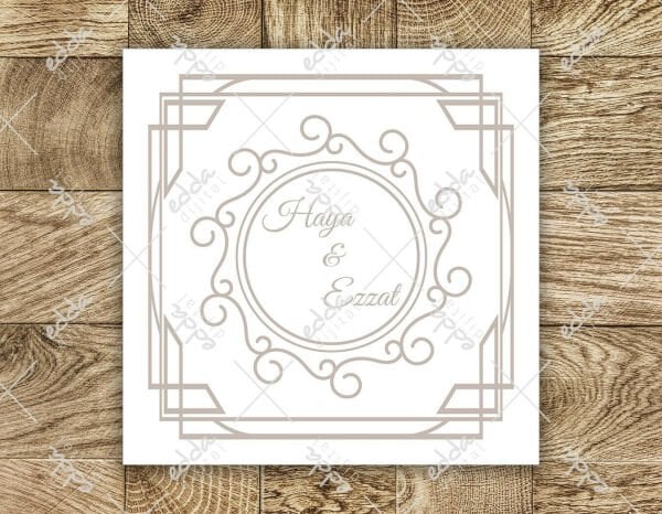 Geometrik Şekilli Beyaz Dans Pisti Kaplaması