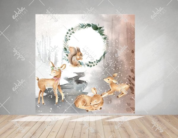 Ceylan Temalı Doğum Günü Afişi