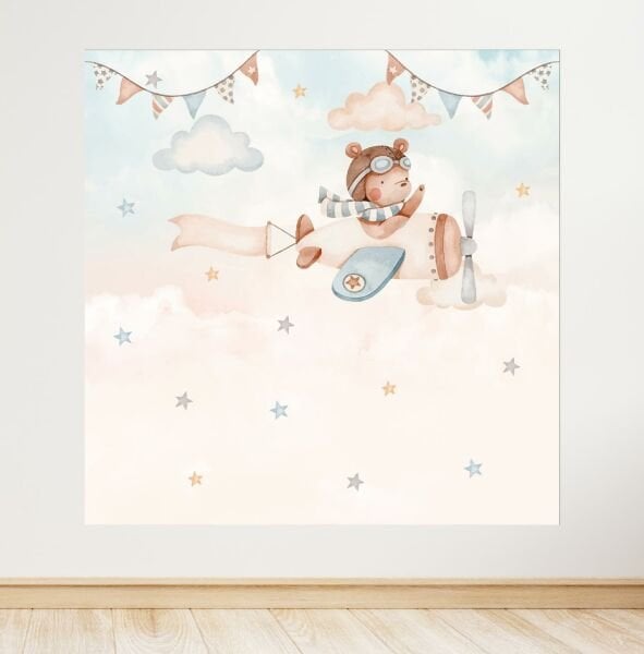 Ayıcık Temalı Doğum Günü Afişi