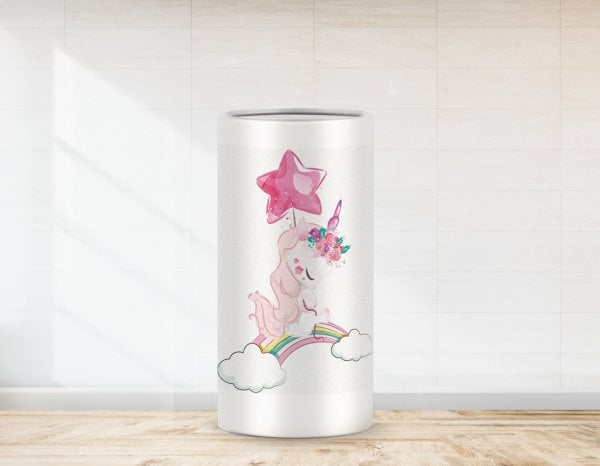 Unicorn Gökkuşağı ve Yıldız  Temalı Strafor Kaplaması