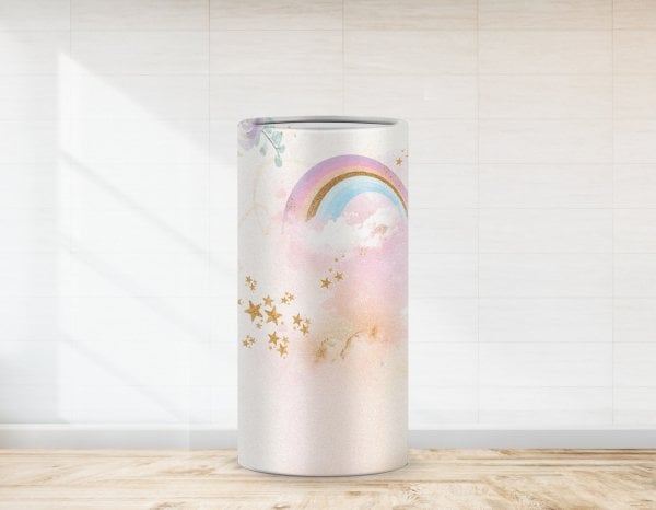 Unicorn Temalı Gökkuşağı ve Yıldız Strafor Kaplaması